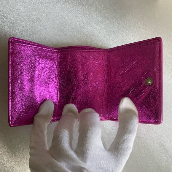 Authentic 💯 Balenciaga Metallic Papier Mini - Picture 4 of 7